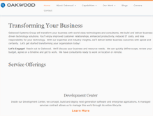 Tablet Screenshot of oakwoodsys.com